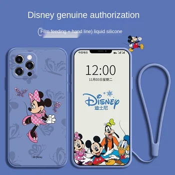 Disney for iPhone11 Telefonen Tilfælde IPhone11Pro Max Flydende Silikone Fashion Brand, Mickey, Anders And, Minnie Beskyttende Sag