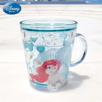 Disney piger frosne crystal kop med håndtag Dobbelt lag studerende Tegnefilm koldt vand 260 ml bpa-frie baby Munden cup
