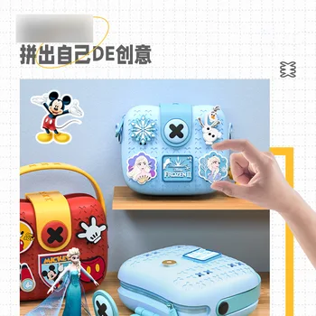Disney ' s Nye Børn Tidevandet DIY Bærbare Skoletaske Frosne Mickey børne-One-shoulder-Messenger Lille Rygsæk