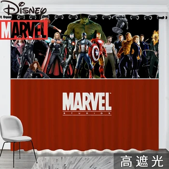 Disney Tegnefilm Spiderman Captain America, Iron Man Boy Soveværelse børneværelse Dreng Gardin Skygge