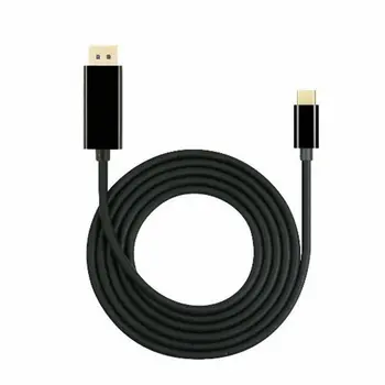 Displayport USB-C USB-3.1 Type C til DisplayPort-DP Mandlige Kabel-Adapter 4K@60Hz 1,8 m Black-Oplader Ledning Kabel