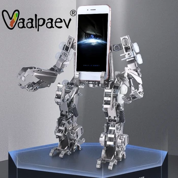 DIY 3D Metal telefonholder Robot Figur Puslespil Anti Stress Relief Samle byggesten Model Cool Ting, Legetøj til Voksne Gave