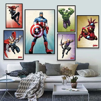DIY-5D Diamant Maleri Marvel Superhelte Iron Man, Captain America Diamond Broderi Mosaik Cross Stitch Home Decor Gave