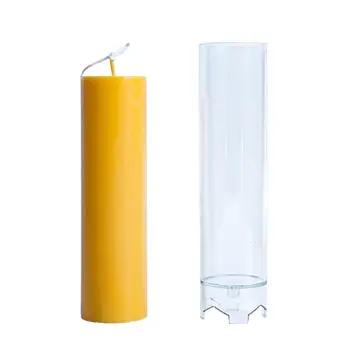 DIY-Cylinder-Formet Lys Skimmel Slidstærkt Håndlavet Håndværk at Gøre Mug, Skimmel Værktøj DIY Plast Sæbe Skimmel