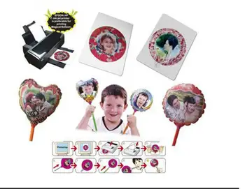 Diy Foto Ballon Størrelsen A4-papir til at Udskrive Fødselsdag Part Forsyninger Kids Legetøj med Pinde Bryllup Dekorationer Årsdagen#335