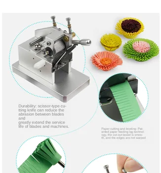 DIY-Manual Paper Quilling Maskine Papir Kunst Kvast Maskine 3D Håndlavet Farve Papir Opskæring Roll Maskine Papir Blomst Gøre Værktøj