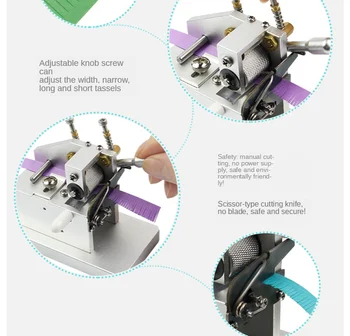 DIY-Manual Paper Quilling Maskine Papir Kunst Kvast Maskine 3D Håndlavet Farve Papir Opskæring Roll Maskine Papir Blomst Gøre Værktøj