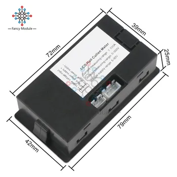 Diymore Multimeter DC 0-300V 100A STN LCD Digital Hall Cullen Måler Spænding, Strøm Energi Batteri Kapacitet Tester w/ Coil