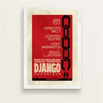 Django Unchained Quentin Tarantino Klassiske Film Serie Retro Kunst Maleri Vintage Lærred, Plakat Væggen Office Home Room Decor