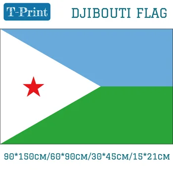 Djiboutis Nationale Flag Bil Flag 15*21 cm 90*150 cm 60*90cm 3x5ft Fører