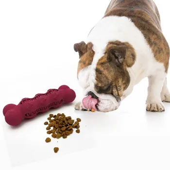 Dog Tyggelegetøj Hund Tænder Rengøring Toy naturgummi Knogler Mad Lækker Stang til Hvalp Hund Hund Interaktiv Undervisning Legetøj #
