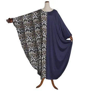 Donsignet Muslimske Kjole Muslimske Mode Print Flagermus Ærme Muslimske Robe Abaya Dubai Abaya Tyrkiet Lang Kjole