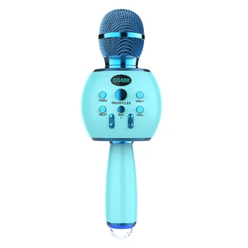 DS888 Bluetooth-Karaoke Mikrofon Trådløse Professionel foredragsholder Håndholdt Afspiller Stemme Optage Musik Mic
