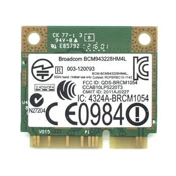 Dual Band 300Mbps BCM943228HMB 4.0 802.11 a/b/g/n Wifi Trådløst Kort Halvdelen Mini-PCI-E Notebook Wlan-2.4 Ghz, 5 ghz-Adapter