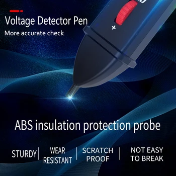 Dual Tilstande 12V 1000V AC-Stik Bærbare Alarm Spænding Tester Pen 10 LED-Indikatorer Med Lommelygte Ikke Kontakt El-Detektor