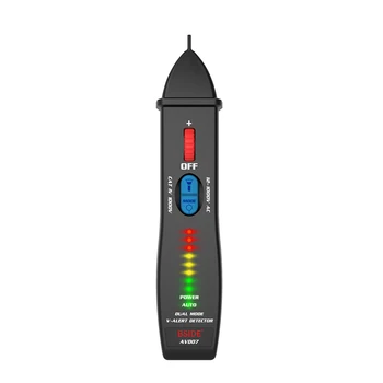 Dual Tilstande 12V 1000V AC-Stik Bærbare Alarm Spænding Tester Pen 10 LED-Indikatorer Med Lommelygte Ikke Kontakt El-Detektor