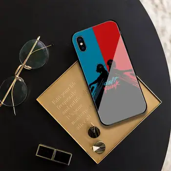 Duft Punk Phone Case For Iphone-11 Pro XR XS MAX 8 X 7 6S 6 Plus Hærdet Glas Cove Fundas