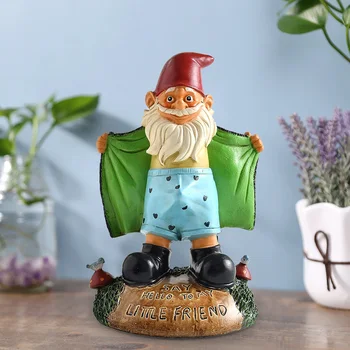 Dværge Figurer Gnome Skulpturer Udendørs Micro Harpiks Landskab Miniature Indretning Figurer Indre Gårdhave Landskab Dekoration