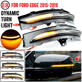 Dynamisk blinklys Lys pære LED Side bakspejl Indikator Repeater For Ford Edge ST 2016 2017 2018 2019