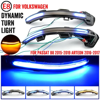 Dynamisk LED-blinklys Lys bakspejlet Blinker Indikatoren For VW Passat B8 Arteon 2016 2017 2018 2019