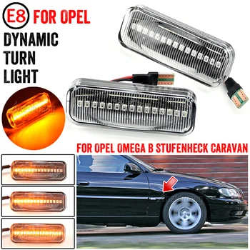 Dynamisk LED sidemarkeringslys Flyder blinklys Side Repeater Lampe Sekventiel Blinklys Til Opel Omega B Stufenheck Campingvogn 1994-2003