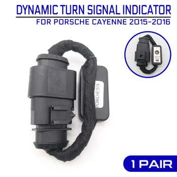 Dynamisk Turn Signal Indikator 2stk Sort Add-on-Modul, Kabel-ledningsnet Til PORSCHE cayenne-2016 LED Baglygte