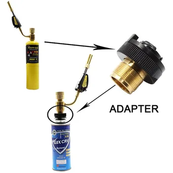 Dåse Gas Konverter Skifter Refill Adapter Camping Gas Komfur Komfur Cylindre+ Gas Patron Hoved Adapter