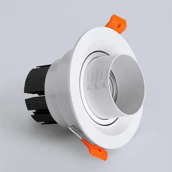 Dæmpbar LED indbygget zoom 15-60 grader COB downlight 5W7W10W 12W 15W 20W24W loft lys spotlight AC110-220V indendørs belysning