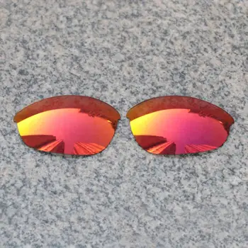 E. O. S Polariseret Øget Udskiftning Linser for Oakley Half Jacket Sunglasses - Fire Red Polariseret Spejl
