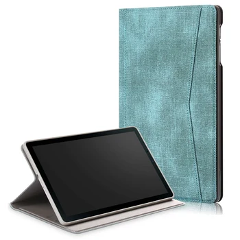 Egnet til Samsung Tab 10.1 Tommer T510 Tablet Beskyttende Ærme Front Support Pocket Læder etui TPU Soft Shell