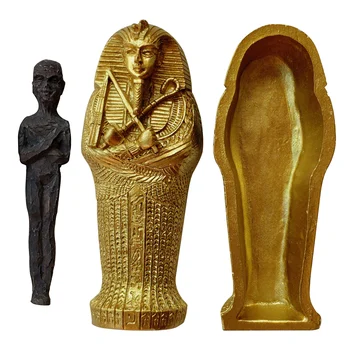 Egyptiske Farao Dronning Mumien Mummy Kisten Khufu Pyramiden Magic Prop Hellige Magi Harpiks Ornament Statue Udsmykning Af Forbrugsstoffer