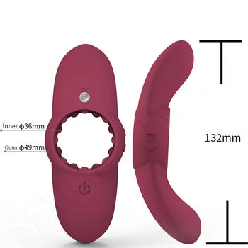 Ejakulation Forsinkelse Toy Cock Ring-Penis Ringe Dobbelt Chok Klitoris Stimulator Adult Sex Toy for Kvinde og Mand Massageapparat til Par