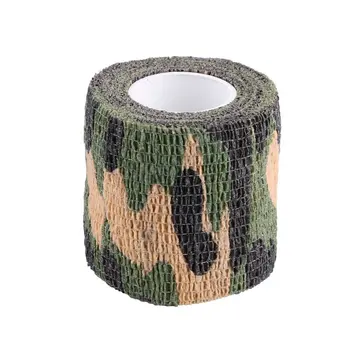 Elastisk Camouflage Vandtæt Udendørs Jagt Camping Stealth Camo Wrap Tape Militære Airsoft Paintball Strække Bandage