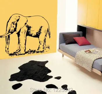 Elefant Vægmaleri Vinyl Væg Kunst Decal hjem dekoration