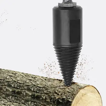 Elektrisk Boremaskine Maskine Elektrisk Hammer Split Kegle Træ Opdele Boret Have Værktøj Om 32mm * 100mm