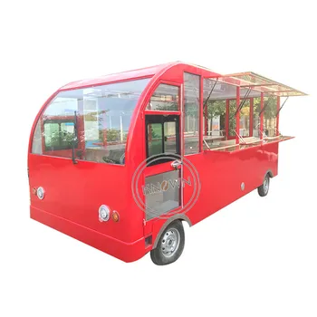 Elektrisk Street Fastfood Vogn Mobile Is Food Truck Van Til Salg Udendørs Mad Kiosk Customizabled