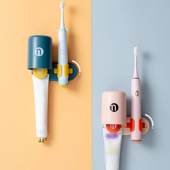 Elektrisk Tandbørste Holder Automatisk Lagring Elektrisk Tandbørste Holder Tandbørsten Stå Rack Vægmonteret Badeværelse Tilbehør