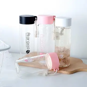 Elkedel Pige Cup Søde Kvindelige Studerende koreansk Edition Glas Vand Cup Hamp Reb Kreative Te Hånd, Vand Cup Glas Vand Flaske
