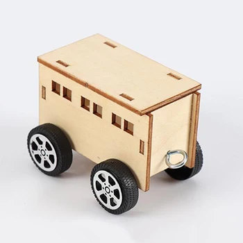 Elkedel, Træ-Tog Puslespil byggesæt DIY 3D-Model, Uddannelsesmæssige, Kids Legetøj