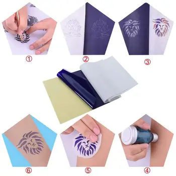 EMALLA 20Sheets Tattoo Transfer Papir Tatoveringer Leverer Termisk Stencil Papir til Tattoo Transfer Printer Maskine