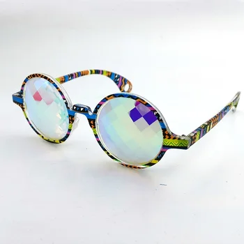 Emazing Print Frame Kalejdoskop +Hjertet Diffraktion Briller Med Rainbow Square Glas Linse