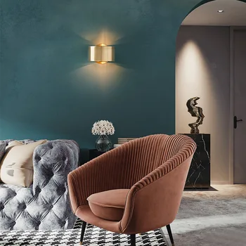 En enkel, moderne lys luksus stue væglampe hotel seng, soveværelse restaurant og butik tøj butik designer lille mur