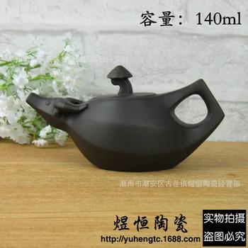 En pot af te-sæt direkte salg, engros yixing lilla sand kunst er anbefalet afklædt malm sort mudder røde mudder tekande