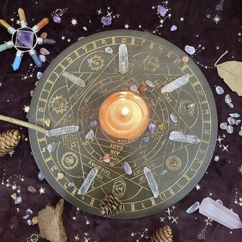 Energi Disk Eg Skåret Astrolabe Heks Divination Årlige Ring Alteret Pendul Bøn Ceremoni Rekvisitter Til Brætspil