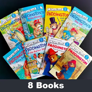 Engelsk Picture Book Paddington Paddington Bære Tegneserie Historie 8 Bind engelsk Bog For Børn Tidlig Læring Legetøj til Børn