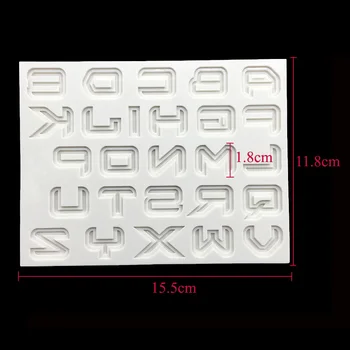 Engros 10 Stk/masse Science Fiction Form Alfabet Fondant Kage Forme Chokolade Formen for Køkkenet Udsmykning Værktøjer