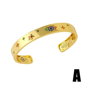 Engros Smykker Luksus Boheme Rainbow Armbånd Retro Personlighed Åben Armbånd Smykker Gave til Kvinder