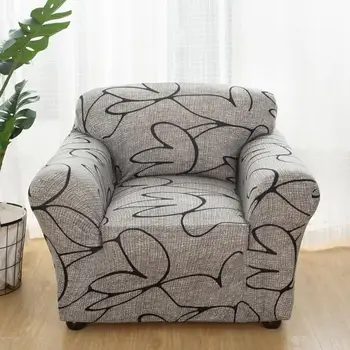 Enkelt sofa stol slipcovers lænestol dekoration elastisk spandex for stue sofa dække strække blomster trykt