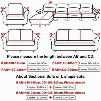 Enkelt/To/Tre/Fire Sæde Pæon Sofa Dækning for stuen Sofaen Dække Gennemskåret Sofa Slipcover Dække Stol Protector