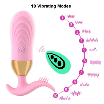Erotisk Slikning Vibrator Klitoris Stimulator Dildo Til Kvinde, Anal Plugs Vaginal Kugle Sex Toy Voksne Produkt Trådløse Bærbare Shop